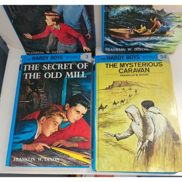 Hardy Boys Book Bundle (4) Franklin W. Dixon 1, 2, 3, 54 Vintage Hardcovers - Picture 4 of 12